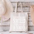 AG Teacher Shirt If At First You Don't Succeed Agriculture Canvas Tote Bag, gift for family, gift for coworker