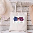 American Flag Teach Love Freedom Preschool Teacher 4th July Canvas Tote Bag, gift for family, gift for coworker