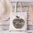 Apple Camoflauge Clothing Camo Student Teacher Cute School Canvas Tote Bag, gift for family, gift for coworker