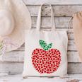 Apple Dot Pattern Art Teacher Appreciation Men Women Humor Canvas Tote Bag, gift for family, gift for coworker Apple Dot Pattern Art Teacher Appreciation Men Women Humor Canvas Tote Bag, gift for family, gift for coworker