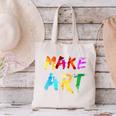 Make Art Painter Artist Teacher Artsy Men Women Kids Canvas Tote Bag, gift for family, gift for coworker Make Art Painter Artist Teacher Artsy Men Women Kids Canvas Tote Bag, gift for family, gift for coworker