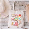 Back To School Coquette Teacher Women Girl Kindergarten PreK Canvas Tote Bag, gift for family, gift for coworker