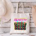 Back To School Retro Reading Is My Jam 80s Teacher Boombox Canvas Tote Bag, gift for family, gift for coworker Back To School Retro Reading Is My Jam 80s Teacher Boombox Canvas Tote Bag, gift for family, gift for coworker