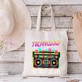 Back To School Retro Technology Is My Jam 80's Teacher Canvas Tote Bag, gift for family, gift for coworker