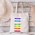 Back To School Teacher We Are Like A Box Of Crayons Canvas Tote Bag, gift for family, gift for coworker