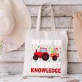 Back To School Teacher Farming Tractor Farmer Kids 100th Day Canvas Tote Bag, gift for family, gift for coworker