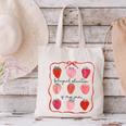 Bilingual Education Is My Jam Strawberry Spanish Teacher Canvas Tote Bag, gift for family, gift for coworker