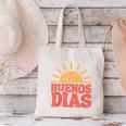 Buenos Dias Spanish Teacher Appreciation Back To School Canvas Tote Bag, gift for family, gift for coworker