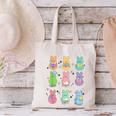 Bunny Reading Books Easter Day Librarian Teacher Book Canvas Tote Bag, Easter Teacher Tote Bags, gift for family, gift for coworker