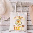 You Can't Scare Me I Teach Pre-K Halloween Teacher Ghost Canvas Tote Bag, gift for family, gift for coworker