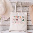 Changing The World One Phoneme At a Time Phonics Teacher Men Women Girls Kids Canvas Tote Bag, gift for family, gift for coworker