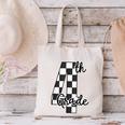 Checkered Fourth Grade Back To School Teachers Students Canvas Tote Bag, gift for family, gift for coworker Checkered Fourth Grade Back To School Teachers Students Canvas Tote Bag, gift for family, gift for coworker