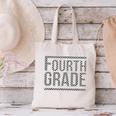 Checkered Fourth Grade Teacher Team Crew Back To School Canvas Tote Bag, gift for family, gift for coworker Checkered Fourth Grade Teacher Team Crew Back To School Canvas Tote Bag, gift for family, gift for coworker