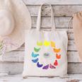 Chicken Themed Color Wheel Educational Art Teacher Artist Men Women Girls Kids Canvas Tote Bag, gift for family, gift for coworker