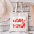 Childcare My Heart Belongs To Children Daycare Teacher Men Women Canvas Tote Bag, gift for family, gift for coworker