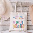 Childcare Teacher Negotiate With Toddlers Daycare Provider Canvas Tote Bag, gift for family, gift for coworker
