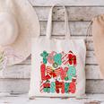 Christmas Coquette Bow Teacher Teach Love Inspire Canvas Tote Bag, gift for family, gift for coworker Christmas Coquette Bow Teacher Teach Love Inspire Canvas Tote Bag, gift for family, gift for coworker