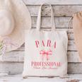Coquette Bow Paraprofessional School Para Squad Teacher Aide Canvas Tote Bag, gift for family, gift for coworker