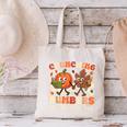 Crunching Numbers Just Like Leaves Pumpkin Fall Teacher Canvas Tote Bag, gift for family, gift for coworker