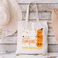 Cute Teacher Halloween For Women Men Teacher Pumpkin Canvas Tote Bag, gift for family, gift for coworker