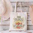 Cute Teacher Popcorn Day Canvas Tote Bag, gift for family, gift for coworker
