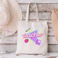 Cute Teacher Shirt 80's 90's Style Retro Old School Teacher For Men Women Canvas Tote Bag, gift for family, gift for coworker
