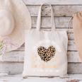 Daycare Provider Teacher Childcare Worker Leopard Heart Fun Canvas Tote Bag, gift for family, gift for coworker