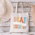 Deaf Dream Team Education Deaf Education Teacher Canvas Tote Bag, gift for family, gift for coworker
