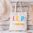 I E P I Encourage Progress Special Education Teacher Canvas Tote Bag, gift for family, gift for coworker I E P I Encourage Progress Special Education Teacher Canvas Tote Bag, gift for family, gift for coworker