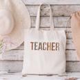 Ed Teacher Leopard Appreciation For Women For Work Canvas Tote Bag, gift for family, gift for coworker