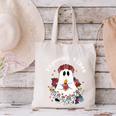 Espooky Vibes Maestra Halloween Spanish Mexican Teacher Canvas Tote Bag, gift for family, gift for coworker