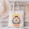 Espooky Vibes Spanish Mexican Halloween Ghost Teachers Canvas Tote Bag, gift for family, gift for coworker