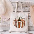Fall Book Pumpkin Retro Reading Halloween Teacher Librarian Canvas Tote Bag, gift for family, gift for coworker