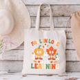 Fall In Love With Learning Shirt Autumn Thanksgiving Teacher Canvas Tote Bag, gift for family, gift for coworker