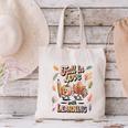 Fall In Love With Learning Teacher Autumn School Canvas Tote Bag, gift for family, gift for coworker