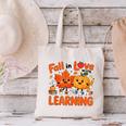 Fall In Love With Learning Thanksgiving Teacher Student Kids Canvas Tote Bag, gift for family, gift for coworker Fall In Love With Learning Thanksgiving Teacher Student Kids Canvas Tote Bag, gift for family, gift for coworker