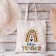 Future Teacher Boho Rainbow Leopard New Grad Student Canvas Tote Bag, Future Teacher Tote Bags, gift for family, gift for coworker Future Teacher Boho Rainbow Leopard New Grad Student Canvas Tote Bag, Future Teacher Tote Bags, gift for family, gift for coworker