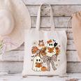 Ghost Reading Books Halloween Bow Spooky Teacher Student Canvas Tote Bag, gift for family, gift for coworker