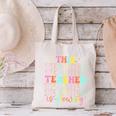 Groovy This Teacher Is Glowing Hello Summer End Of School Canvas Tote Bag, Groovy Teacher Tote Bags, gift for family, gift for coworker