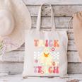 Groovy Teacher Halloween Retro Trick Or Teach Floral Ghost Canvas Tote Bag, Groovy Teacher Tote Bags, gift for family, gift for coworker Groovy Teacher Halloween Retro Trick Or Teach Floral Ghost Canvas Tote Bag, Groovy Teacher Tote Bags, gift for family, gift for coworker