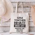 Halloween Gym Teacher Prisoner Costume Canvas Tote Bag, gift for family, gift for coworker Halloween Gym Teacher Prisoner Costume Canvas Tote Bag, gift for family, gift for coworker
