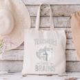 Halloween Teacher Tshirts Zombie Teachers Love Brains Canvas Tote Bag, gift for family, gift for coworker