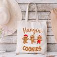 Hangin With My Cookies Gingerbread Women Christmas Teacher Canvas Tote Bag, gift for family, gift for coworker