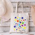 Happy Dot Day 2025 Polka Dot Boys Girls Kids Teacher Dot Day Canvas Tote Bag, gift for family, gift for coworker
