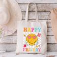 Happy Fri-Yay Groovy Teacher Friday Weekend Fri Yay Canvas Tote Bag, Groovy Teacher Tote Bags, gift for family, gift for coworker