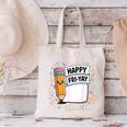 Happy Fri-Yay Teacher Fry Yay Friday Weekend Canvas Tote Bag, gift for family, gift for coworker