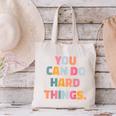 You Can Do Hard Things Teacher For Men Women Girls Kids Canvas Tote Bag, gift for family, gift for coworker