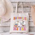 Haunted By My TBR Cute Ghosts Book Reading Teacher Halloween Canvas Tote Bag, gift for family, gift for coworker