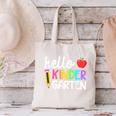 Hello Kindergarten Team Kinder Back To School Teacher Kids Canvas Tote Bag, gift for family, gift for coworker