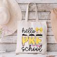Hello Pre-K Preschool Back To School First Day Teacher Kids Canvas Tote Bag, gift for family, gift for coworker Hello Pre-K Preschool Back To School First Day Teacher Kids Canvas Tote Bag, gift for family, gift for coworker